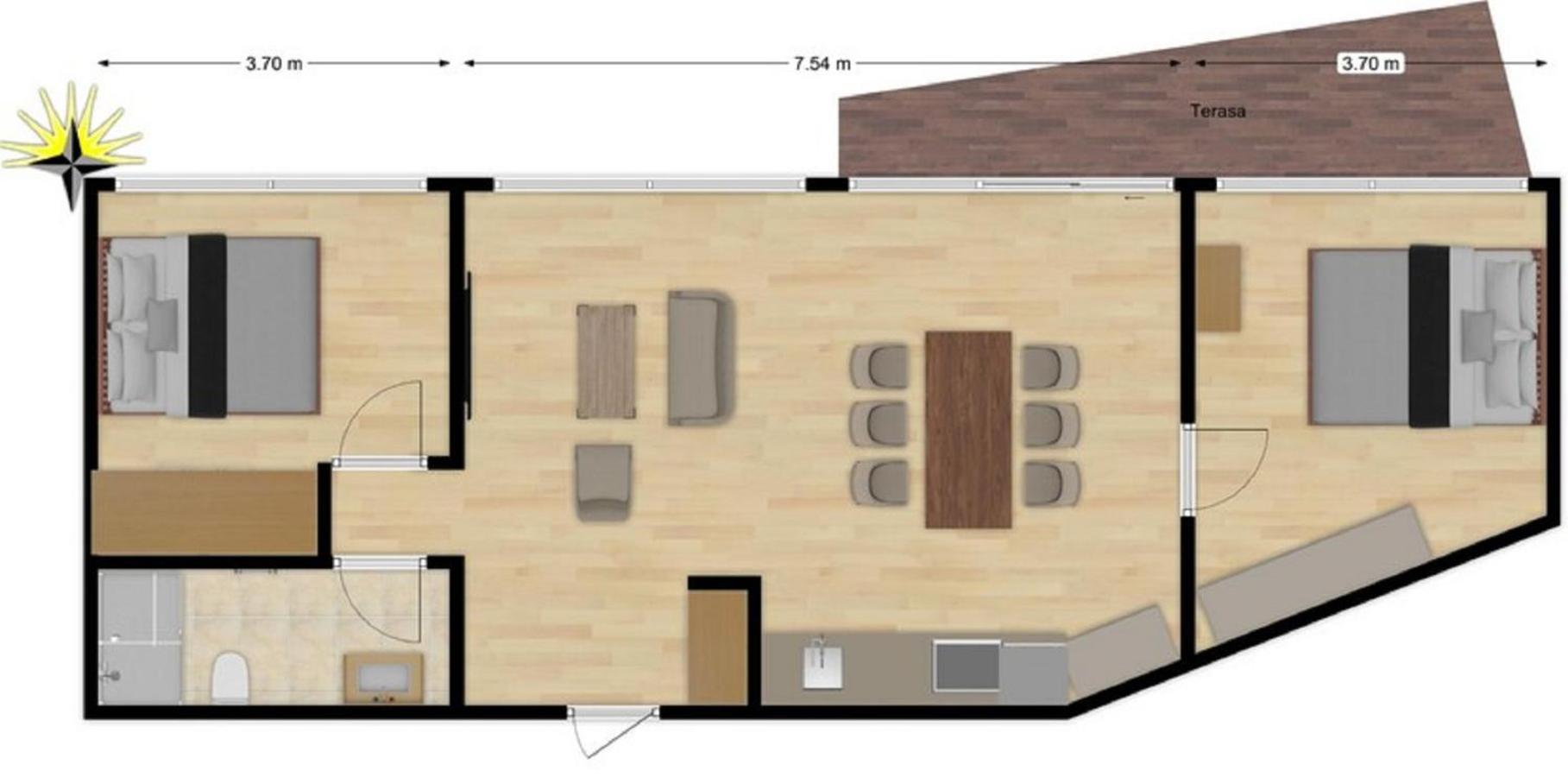Anbo Vila Palanga Habitación foto